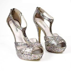 Steve Madden Emele Sparkle Platform Heels Size 9